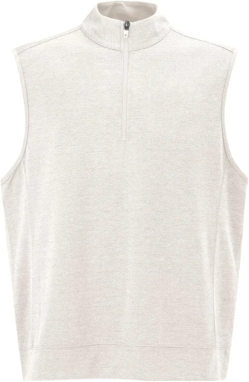 Makkrom Mens Quarter Zip Sleeveless Golf Vest Pullover Stand Collar Casual Vests Outerwear