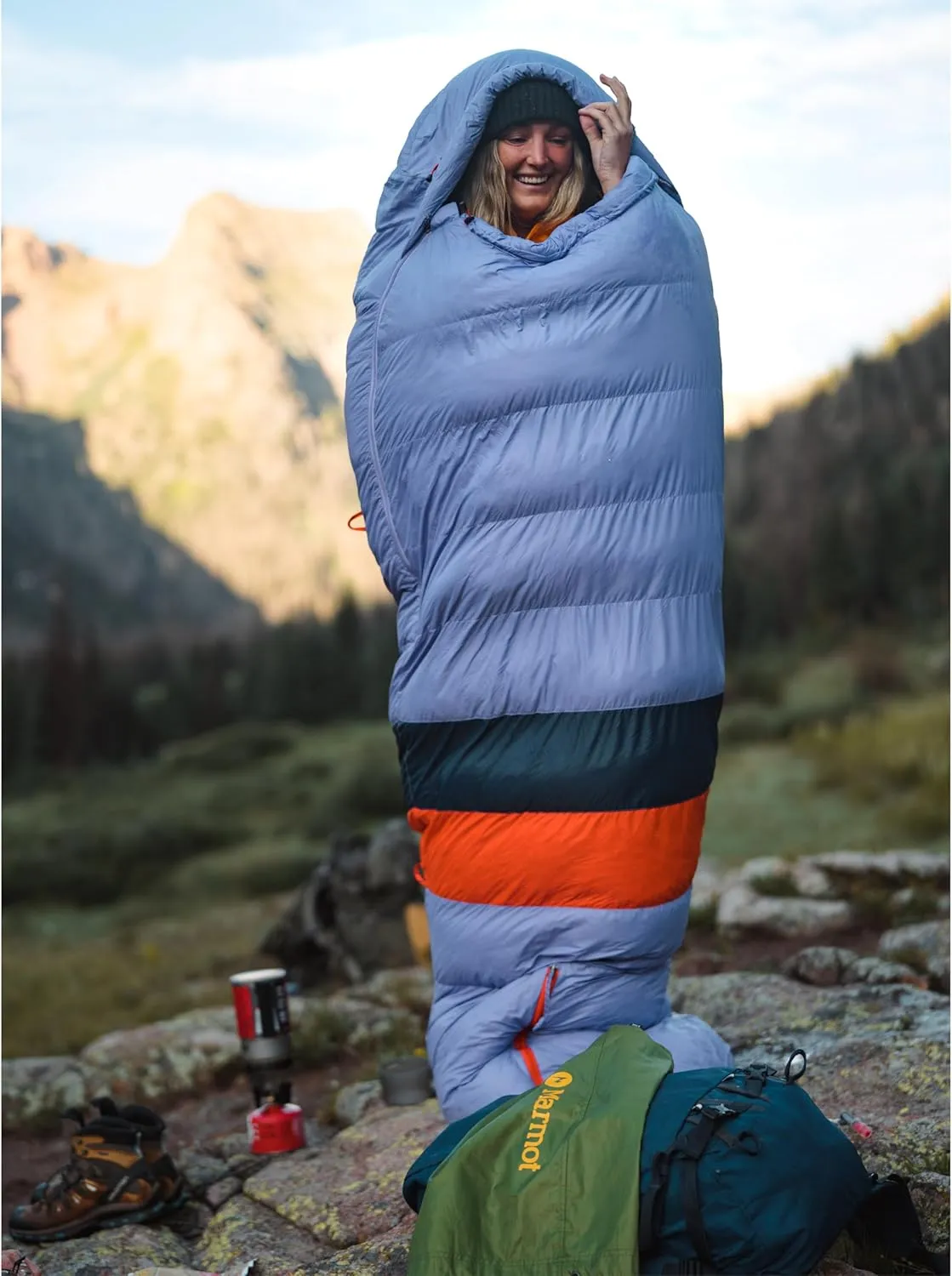 MARMOT Women's Teton 15° Sleeping Bag, 650 Fill Down for Camping & Backpacking