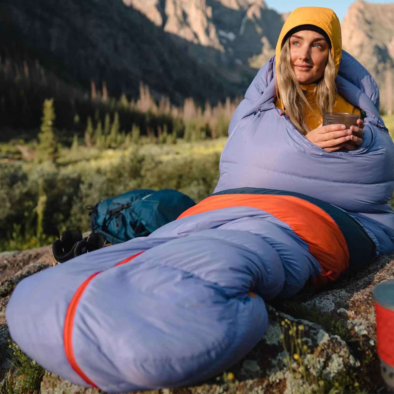 MARMOT Women's Teton 15° Sleeping Bag, 650 Fill Down for Camping & Backpacking