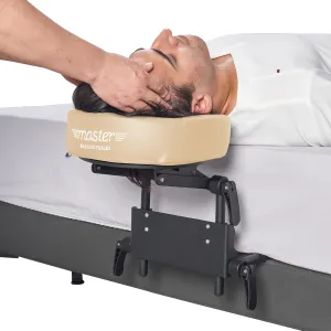 Master Massage Equipment Home Use Sleeping Mattress Bed Top Massage Kit-Adjustable Headrest Face Pillow Down Cradle & Face Cushion Support Bracket, Head Face Rest Support (Cream)