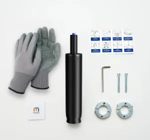 MASTERY MART Gas Lift Cylinder Replacement 6" Travel Length with Removal Tool 1000 lbs Capacity Universal Size Fits Most Office Chairs Hydraulic Pneumatic Shock Piston Class 4 Matte Black