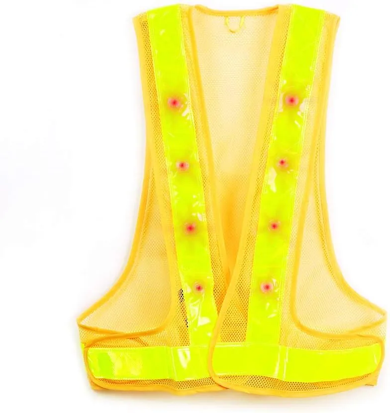 Maxsa 20029 Unisex-Adult Reflective Safety Vest with 16 LEDs