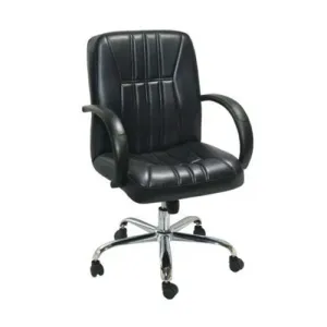 Medium Back Executive Office Chair with Chrome Base