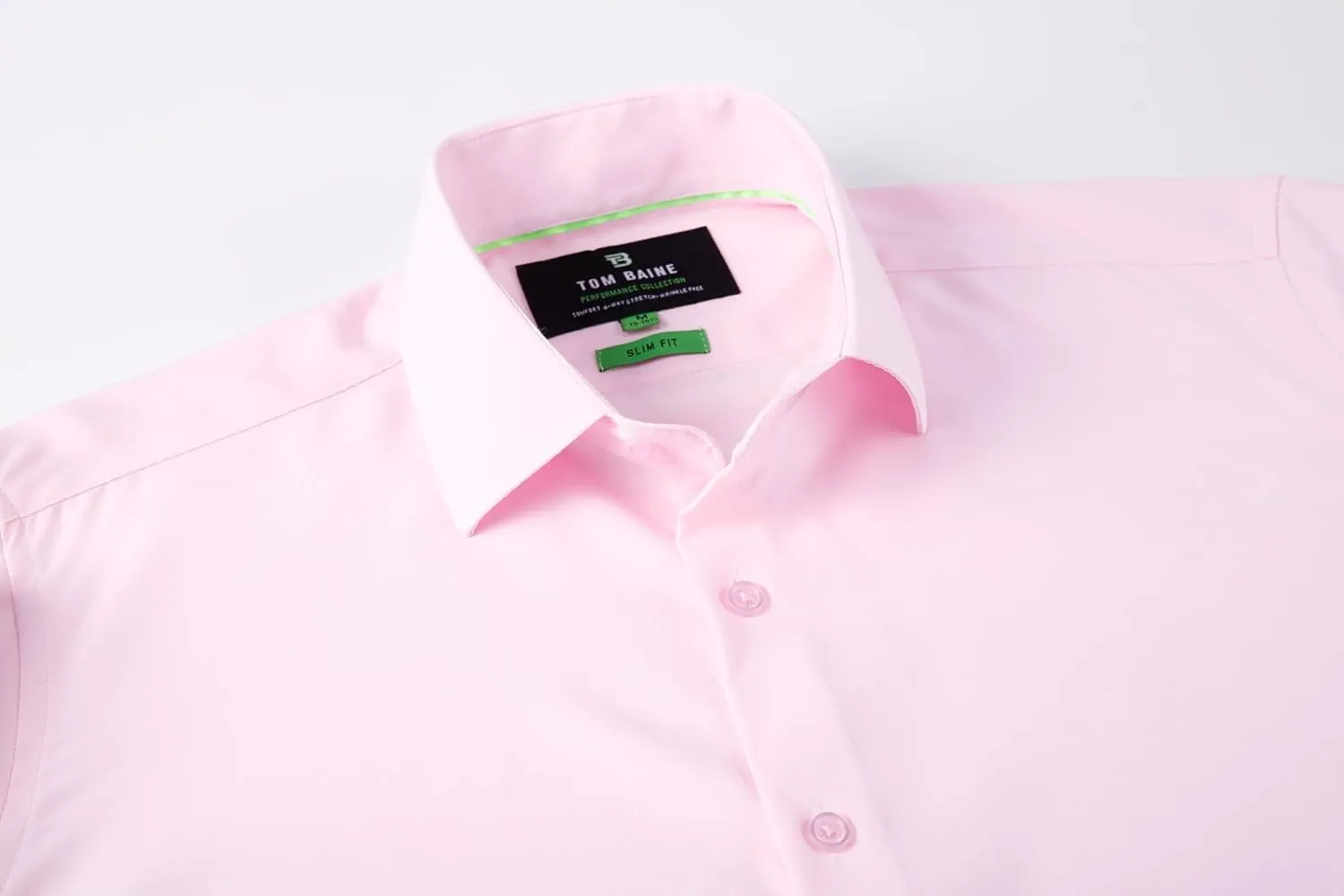 Men Slim Fit Performance Short Sleeve Button Down
