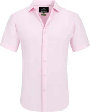 Men Slim Fit Performance Short Sleeve Button Down