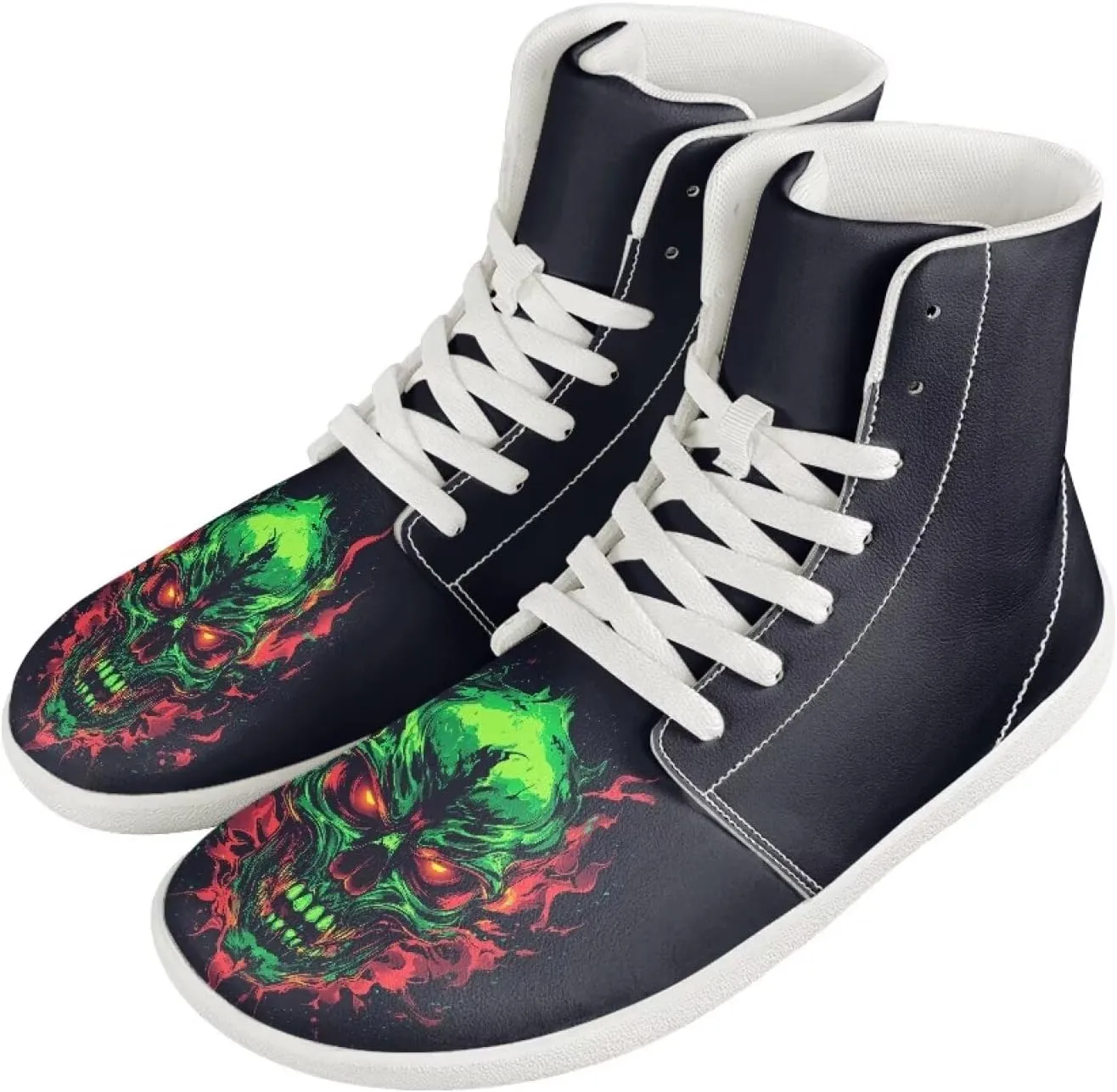 Men's Barefoot Wide Walking Shoes Zero Drop High Top Casual Shoes Lightweight Non Slip Sports Shoes for Adult Boys US 5-14