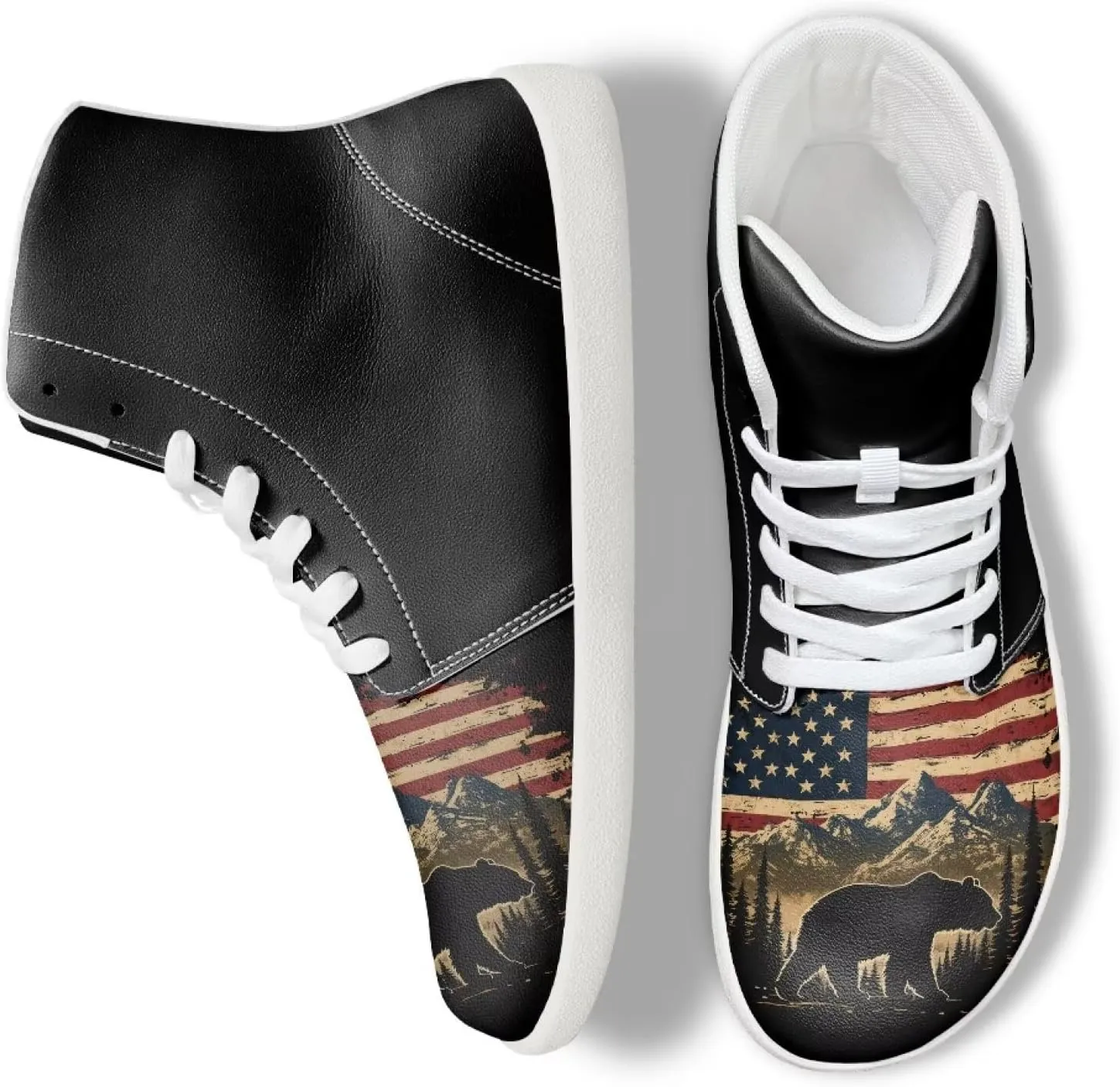 Men's Barefoot Wide Walking Shoes Zero Drop High Top Casual Shoes Lightweight Non Slip Sports Shoes for Adult Boys US 5-14