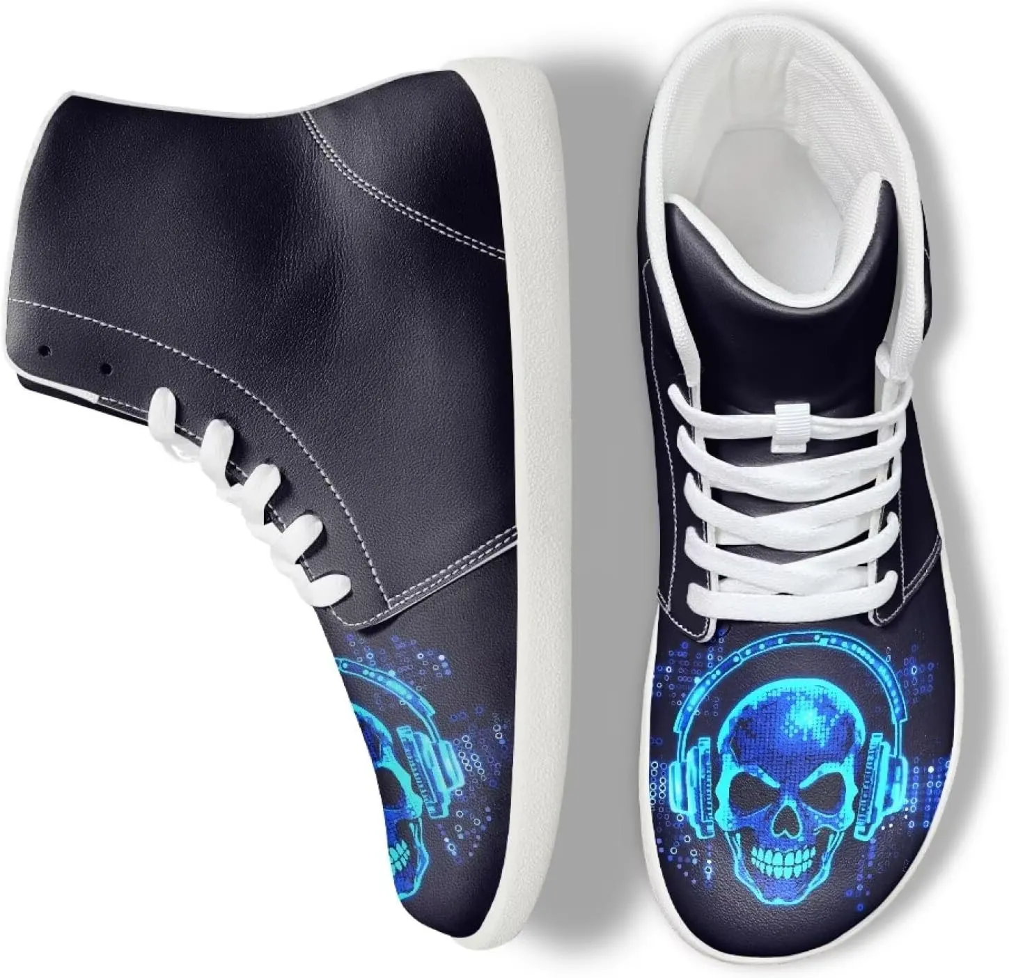 Men's Barefoot Wide Walking Shoes Zero Drop High Top Casual Shoes Lightweight Non Slip Sports Shoes for Adult Boys US 5-14