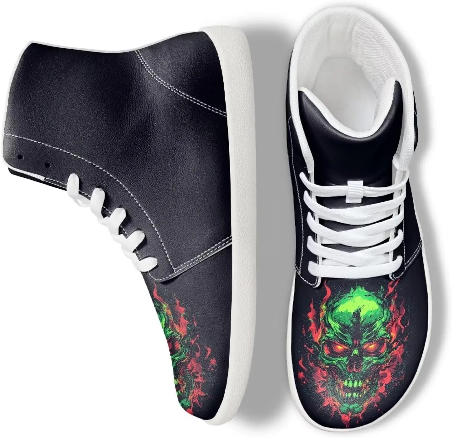 Men's Barefoot Wide Walking Shoes Zero Drop High Top Casual Shoes Lightweight Non Slip Sports Shoes for Adult Boys US 5-14