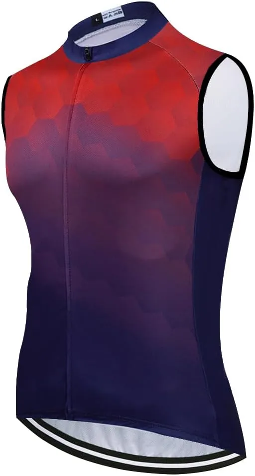 Men's Cycling Jersey Sleeveless Tops Clothing Bike Shirts Vest Breathable Bicycle Clothing Jacket