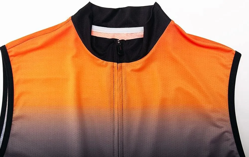 Men's Cycling Jersey Sleeveless Tops Clothing Bike Shirts Vest Breathable Bicycle Clothing Jacket