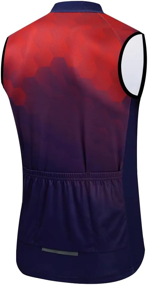 Men's Cycling Jersey Sleeveless Tops Clothing Bike Shirts Vest Breathable Bicycle Clothing Jacket