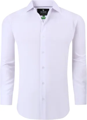 Men's Performance Stretch Long Sleeve Basic Button Down
