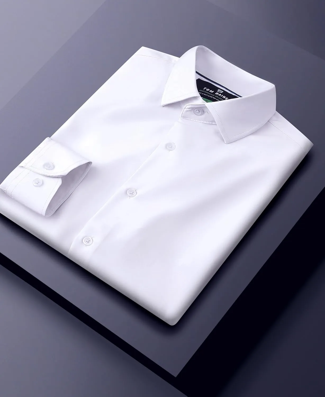 Men's Performance Stretch Long Sleeve Basic Button Down