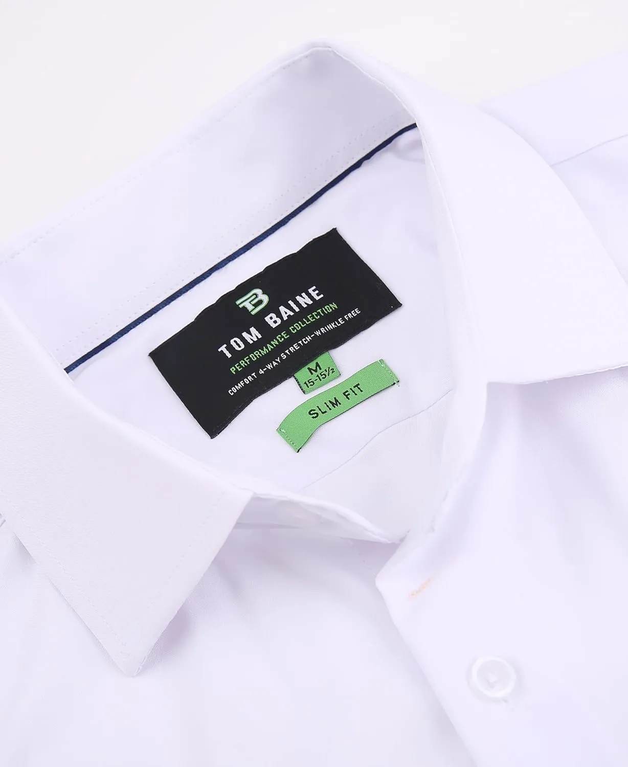 Men's Performance Stretch Long Sleeve Basic Button Down