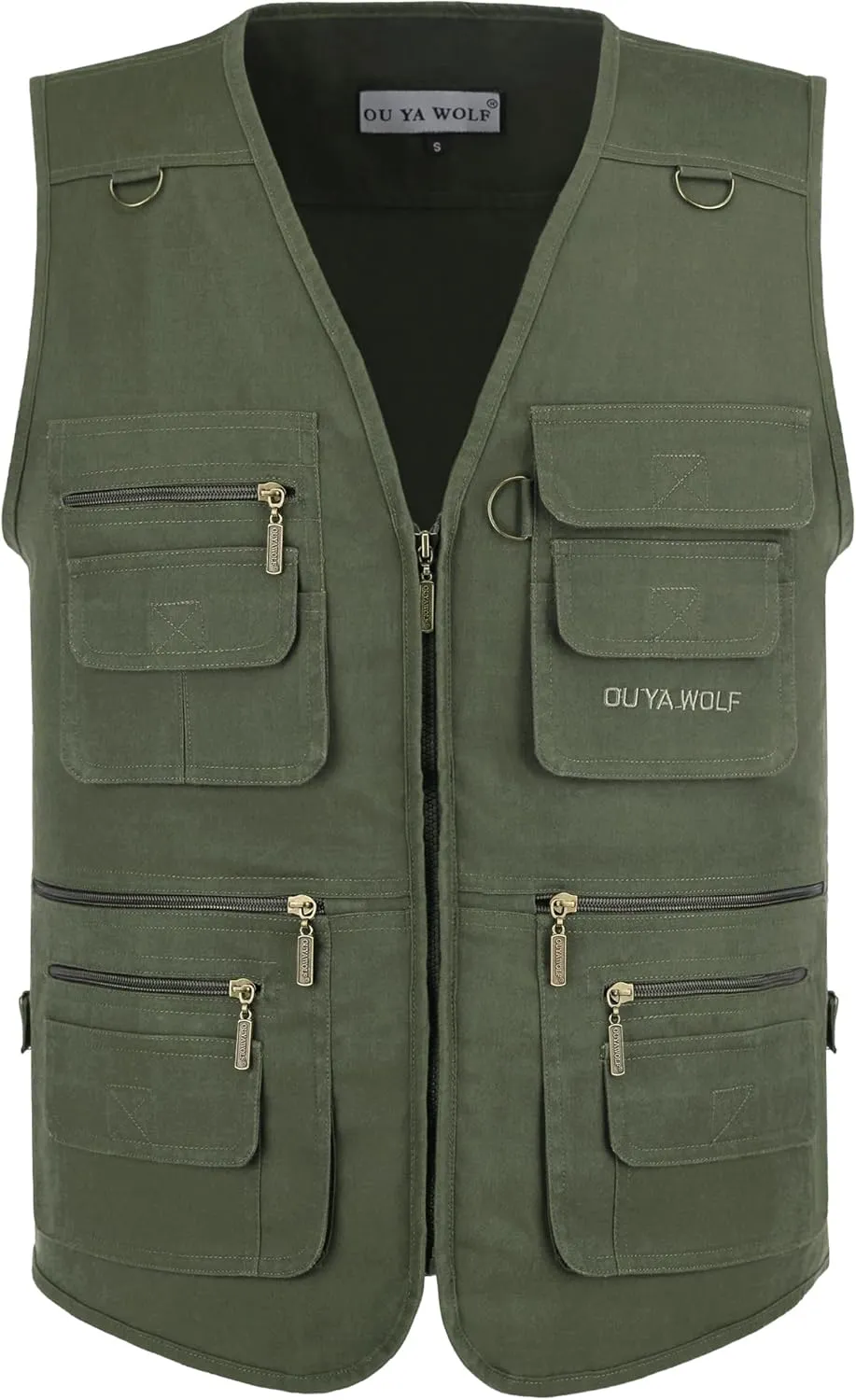 Men's Utility Work Hunting Travel Fishing Multi-Pockets Outdoor Vests