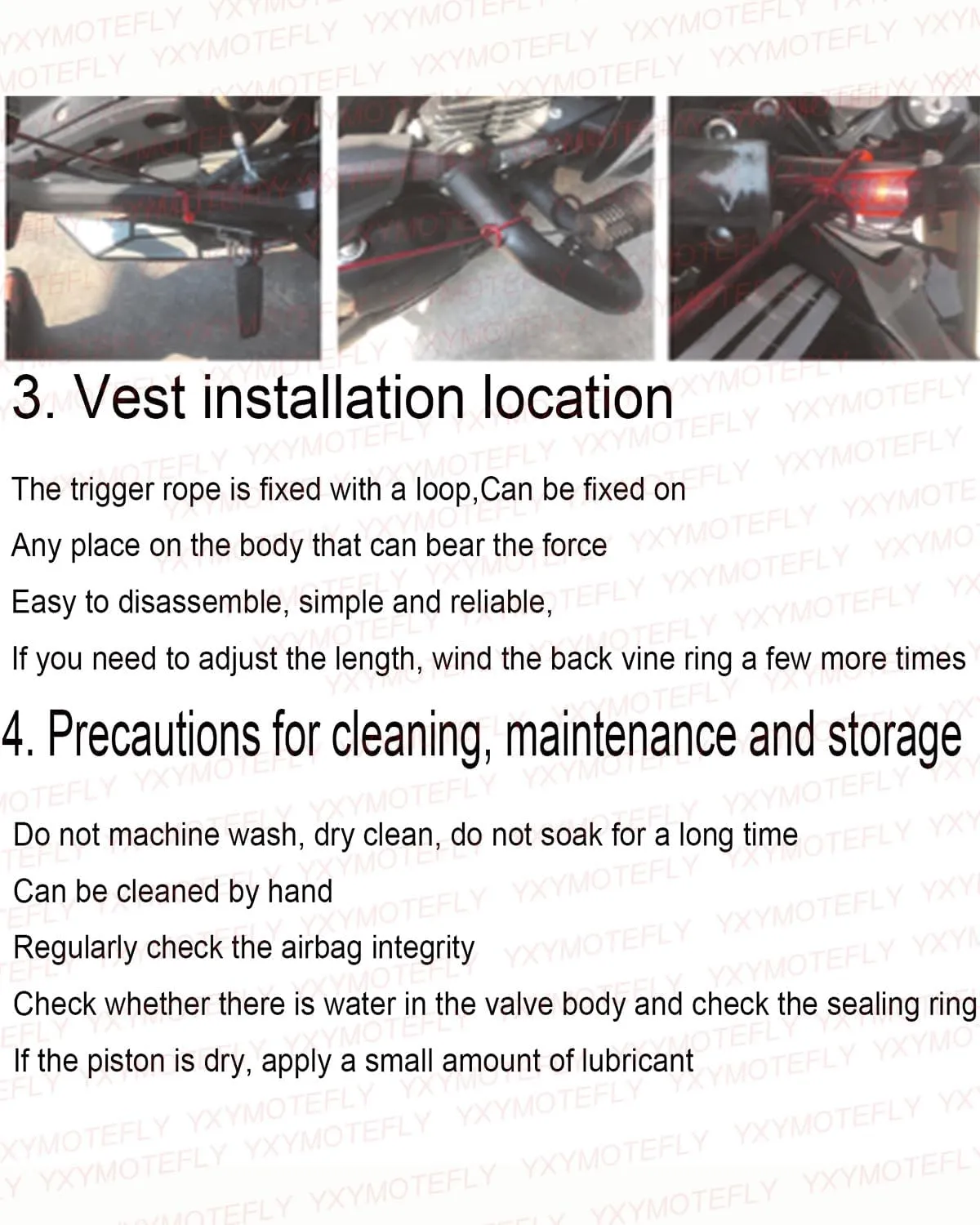 Men/Women Motorcycle Airbag Vest With Removable Back Guard, Neck/tail/body Airbag Reusable Easy To Clean