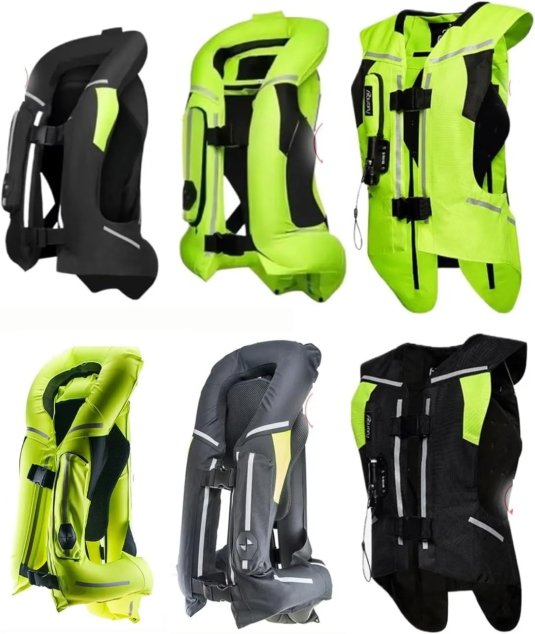 Men/Women Motorcycle Airbag Vest With Removable Back Guard, Neck/tail/body Airbag Reusable Easy To Clean