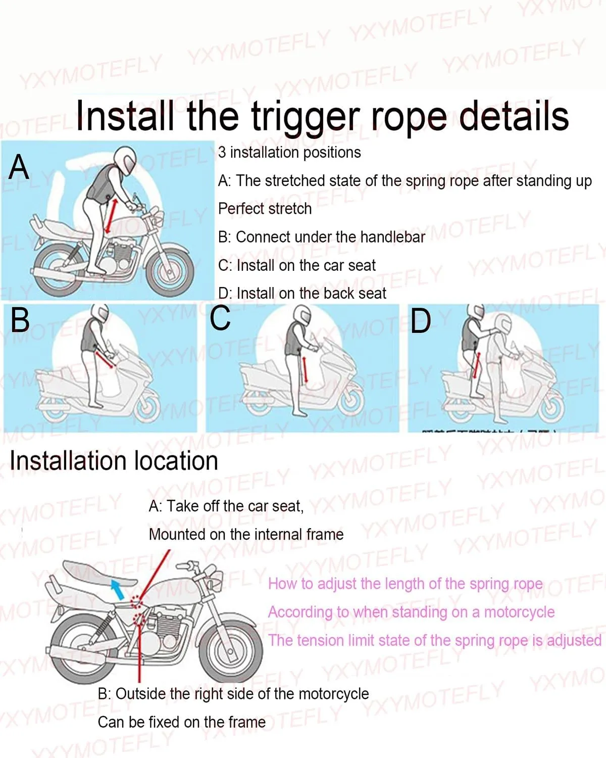 Men/Women Motorcycle Airbag Vest With Removable Back Guard, Neck/tail/body Airbag Reusable Easy To Clean