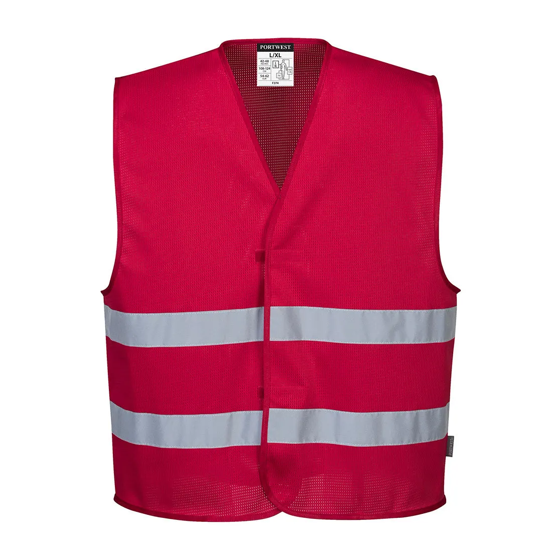 MeshAir Iona Vest - Lightweight Breathable Outdoor Vest with Reflective Tape for High Visibility in Warm Weather Activities