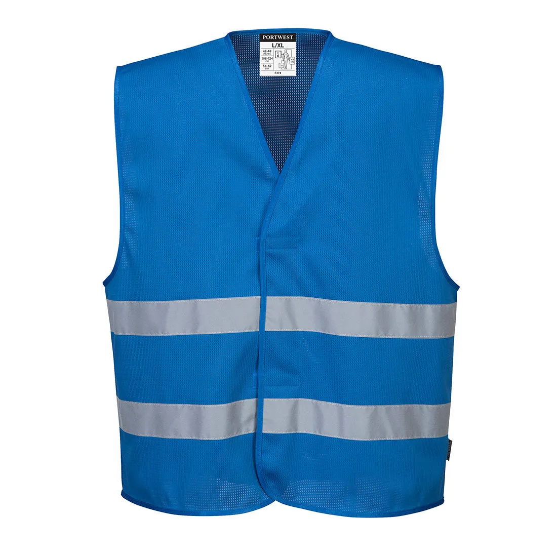 MeshAir Iona Vest - Lightweight Breathable Outdoor Vest with Reflective Tape for High Visibility in Warm Weather Activities