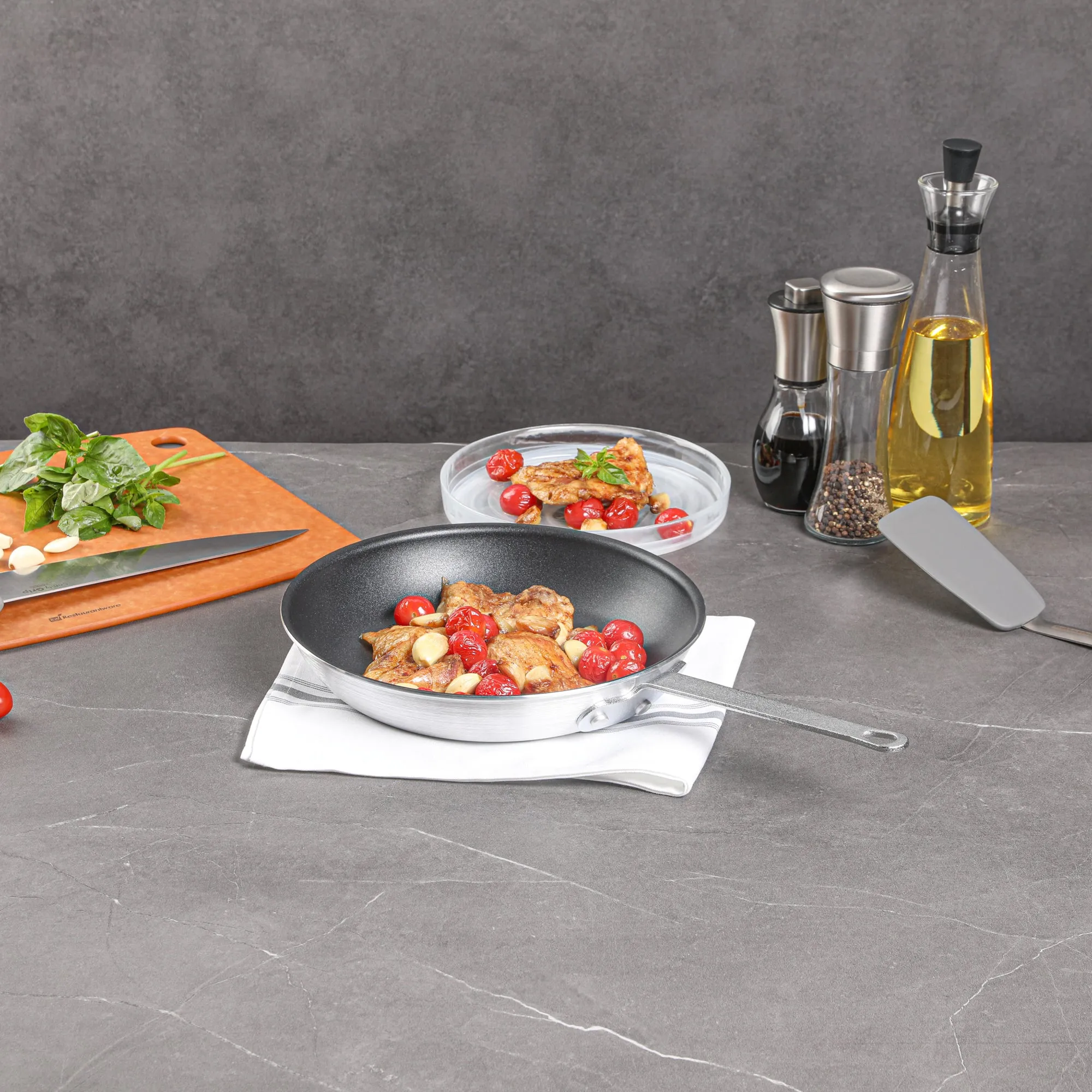 Met Lux Aluminum 10" Fry Pan - Non-Stick - 1 count box