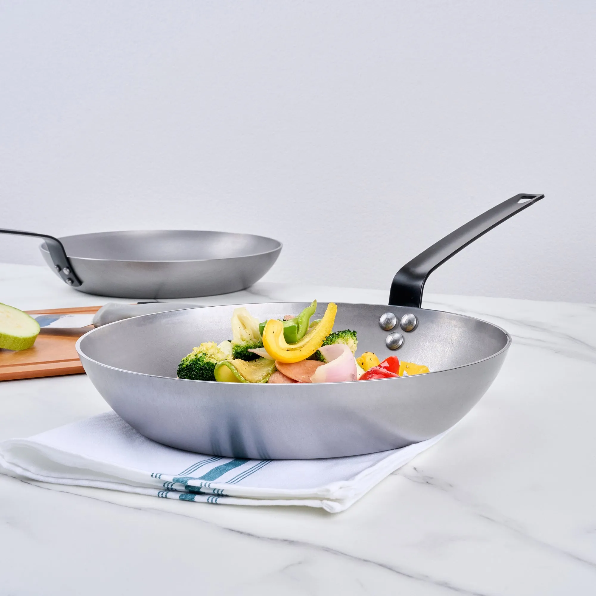 Met Lux Carbon Steel 12" Fry Pan - 1 count box