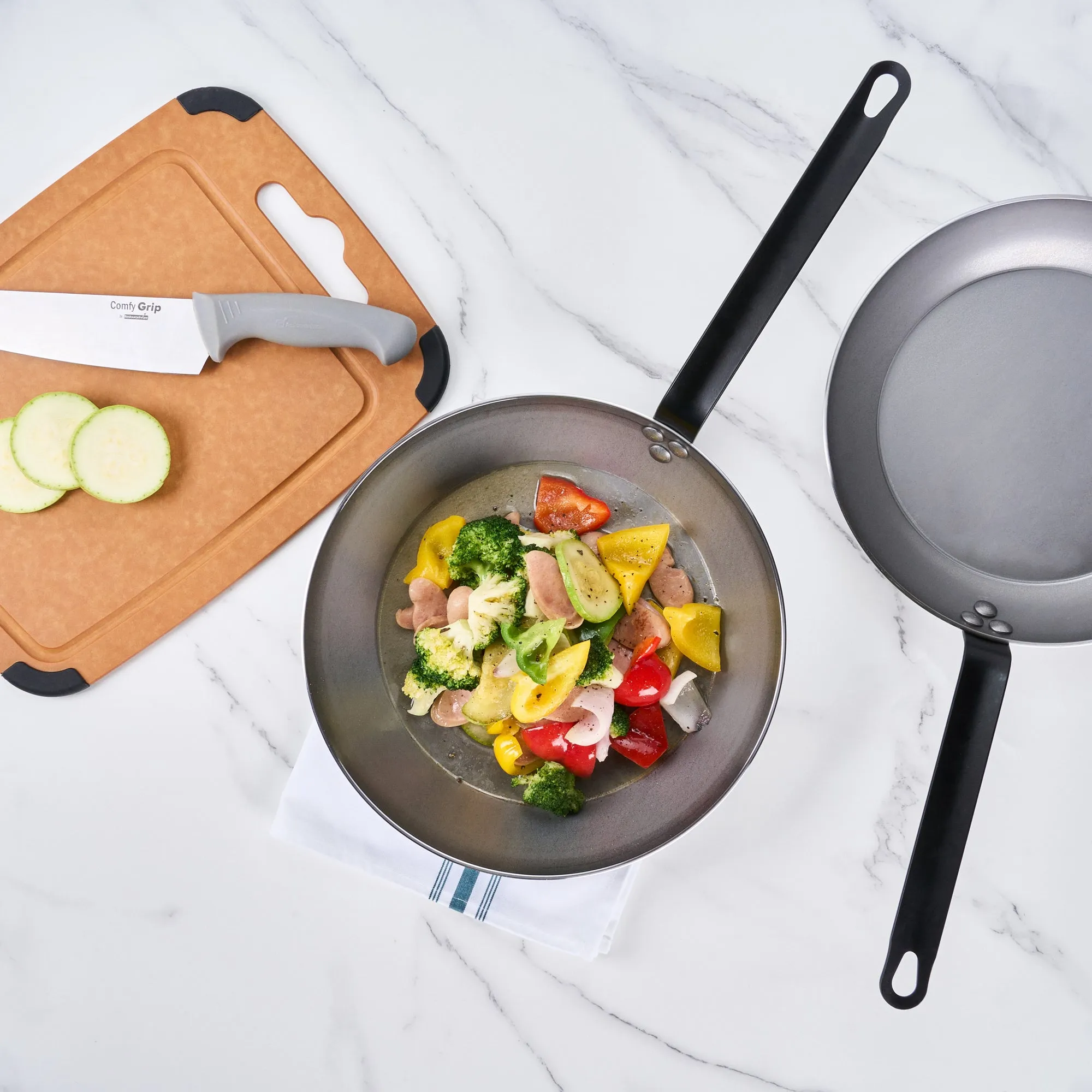 Met Lux Carbon Steel 12" Fry Pan - 1 count box