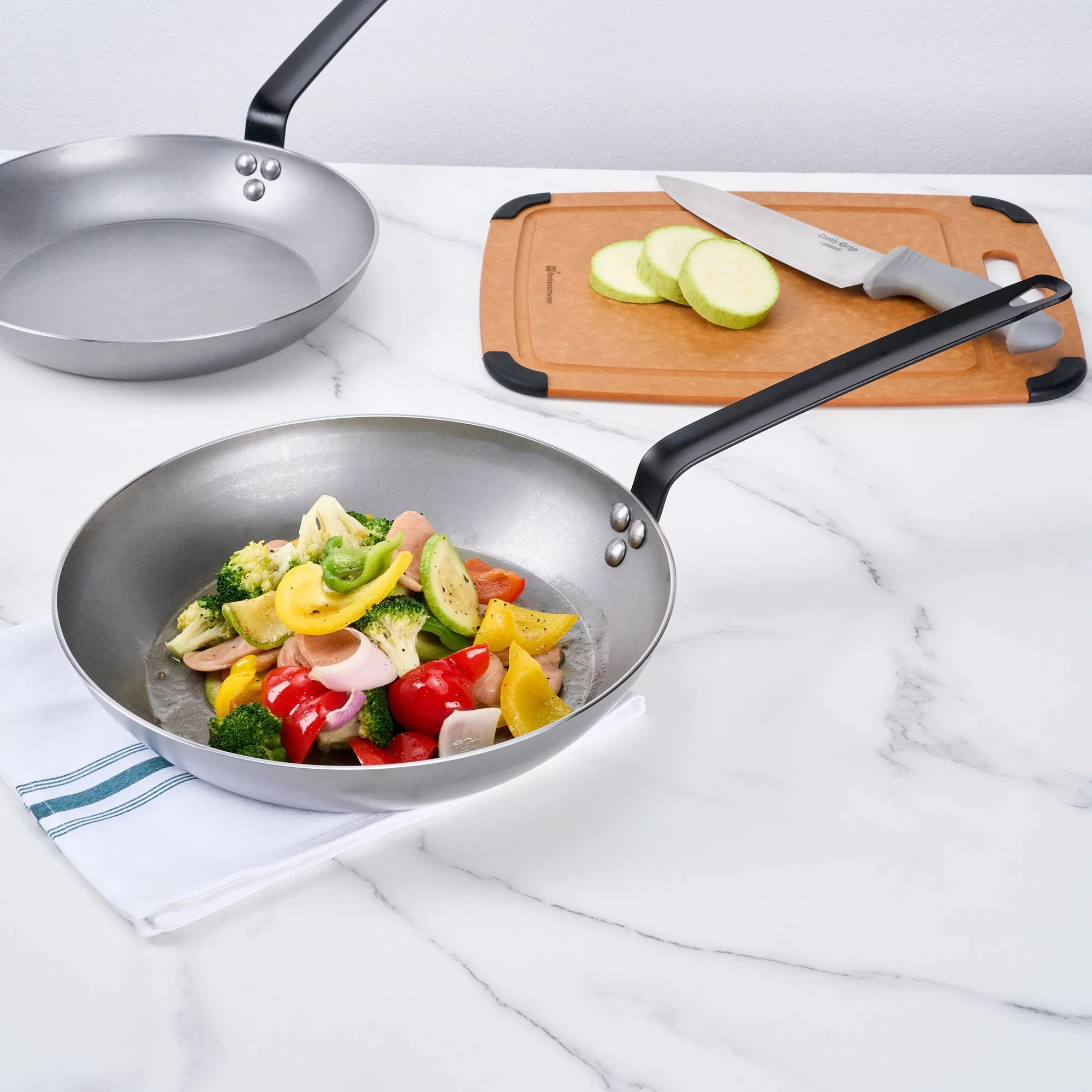 Met Lux Carbon Steel 12" Fry Pan - 1 count box