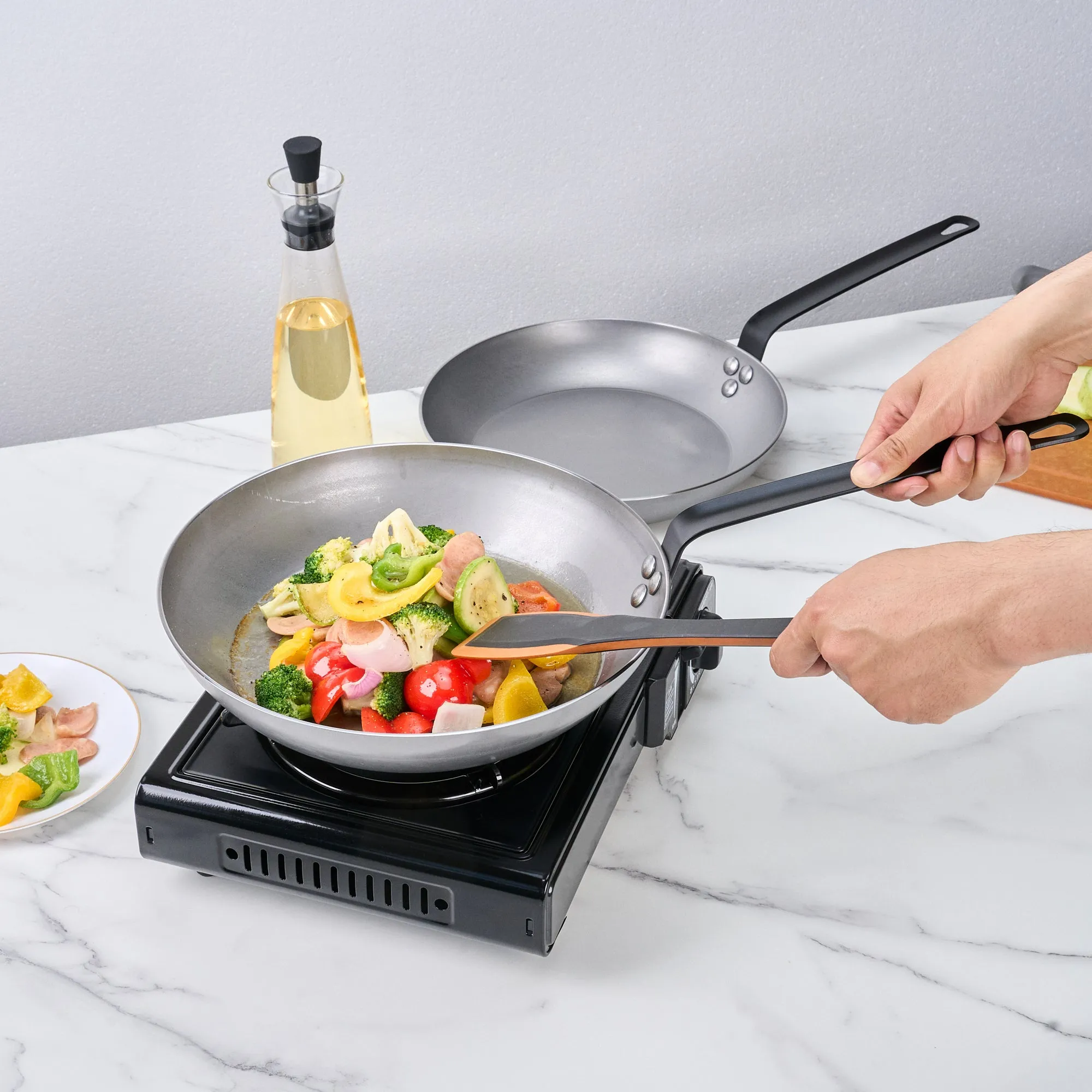 Met Lux Carbon Steel 12" Fry Pan - 1 count box