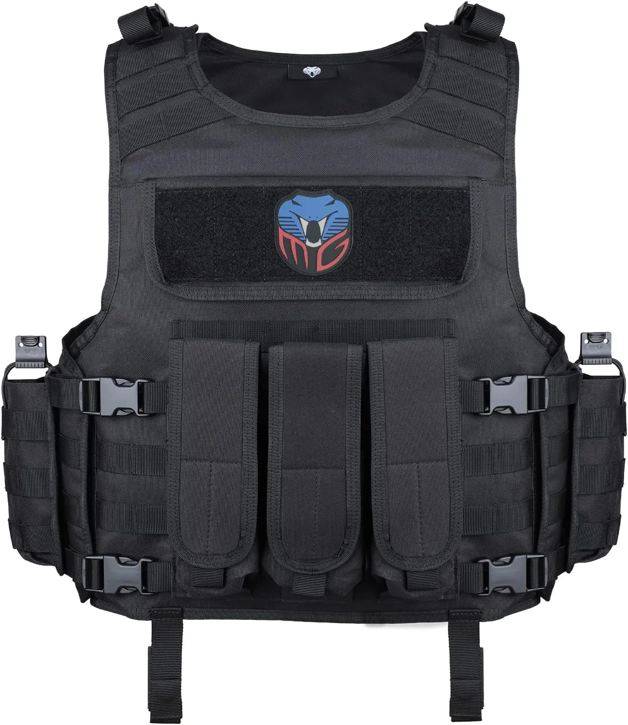MGFLASHFORCE Tactical Airsoft Vest Adjustable Modular Paintball Vest