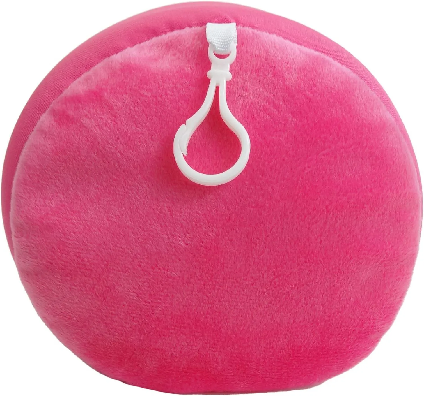Microbead Bolster Tube Travel Pillow - Compact Neck Roll Pillow for Airplane, Car, or Home - Soft Lumbar Support Pillow - Pink