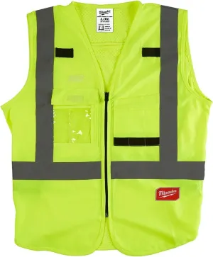 Milwaukee Polyester Safety Vest High Visibility Yellow L/XL - Total Qty: 1