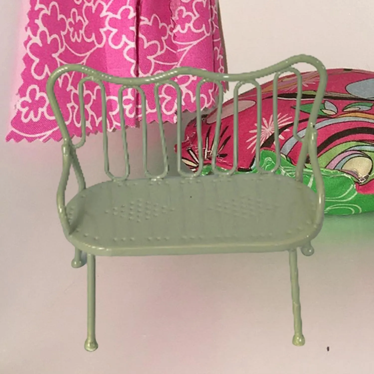 Miniature Chair for Dollhouse, BJD Furniture for Kids, Green