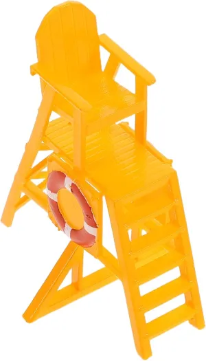Miniature Furniture Scale Observation Chair for Dollhouse Decor Realistic Outdoor Display Props for Projects and Scenes