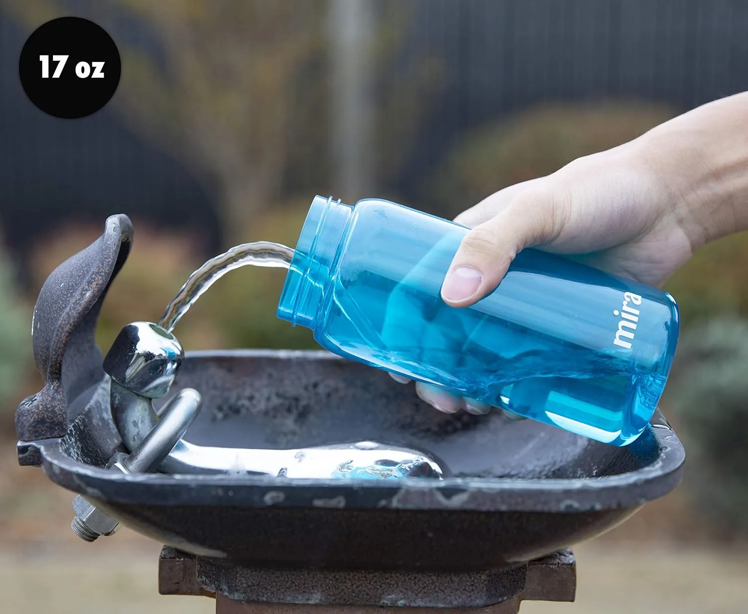 MIRA 17 oz Tritan Water Bottle - BPA-Free Sports Bottle with Secure Flip Lid - Easy-Flow Drinking Spout