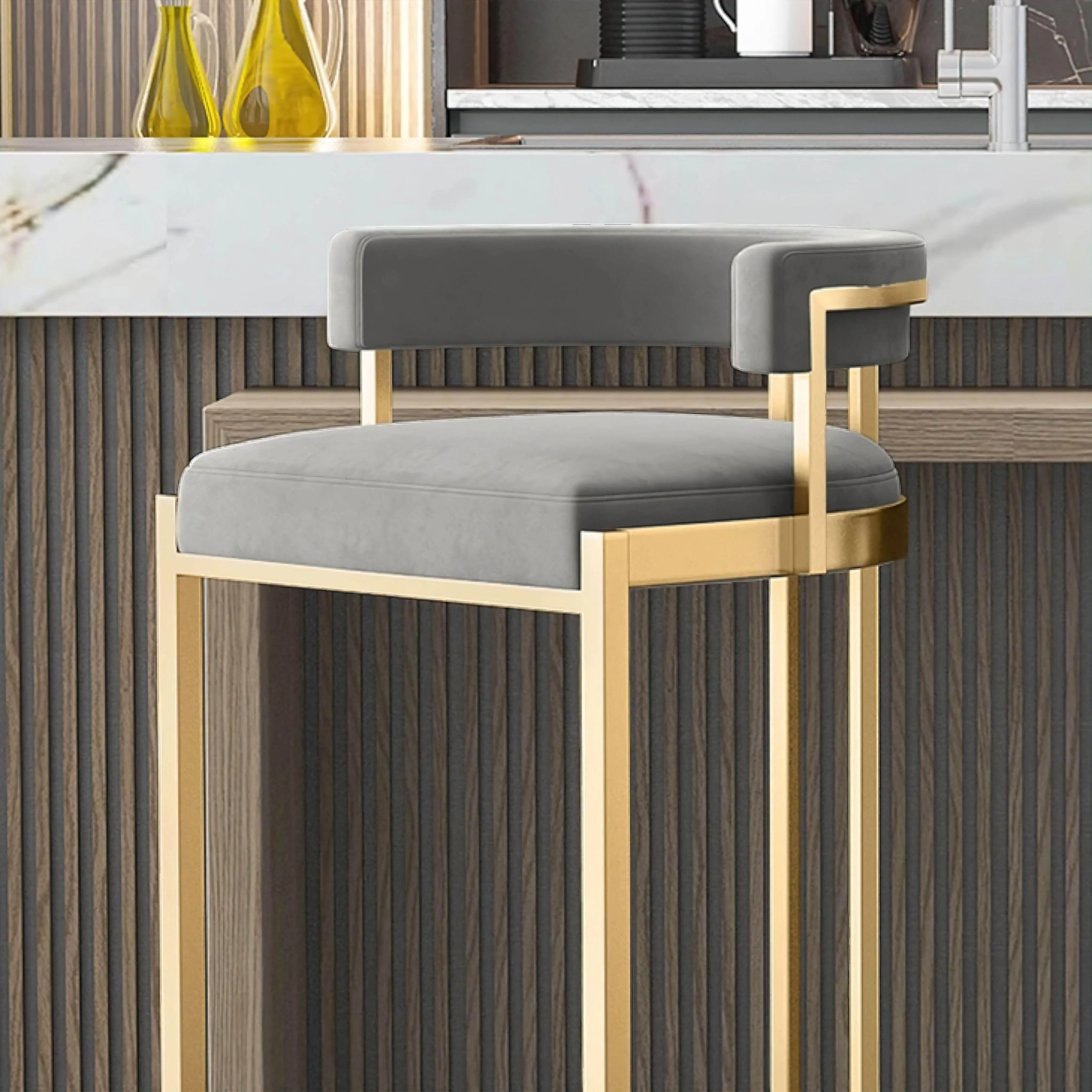 Modern Adjustable Bar Stool - Sophie Height-Adjustable Chair