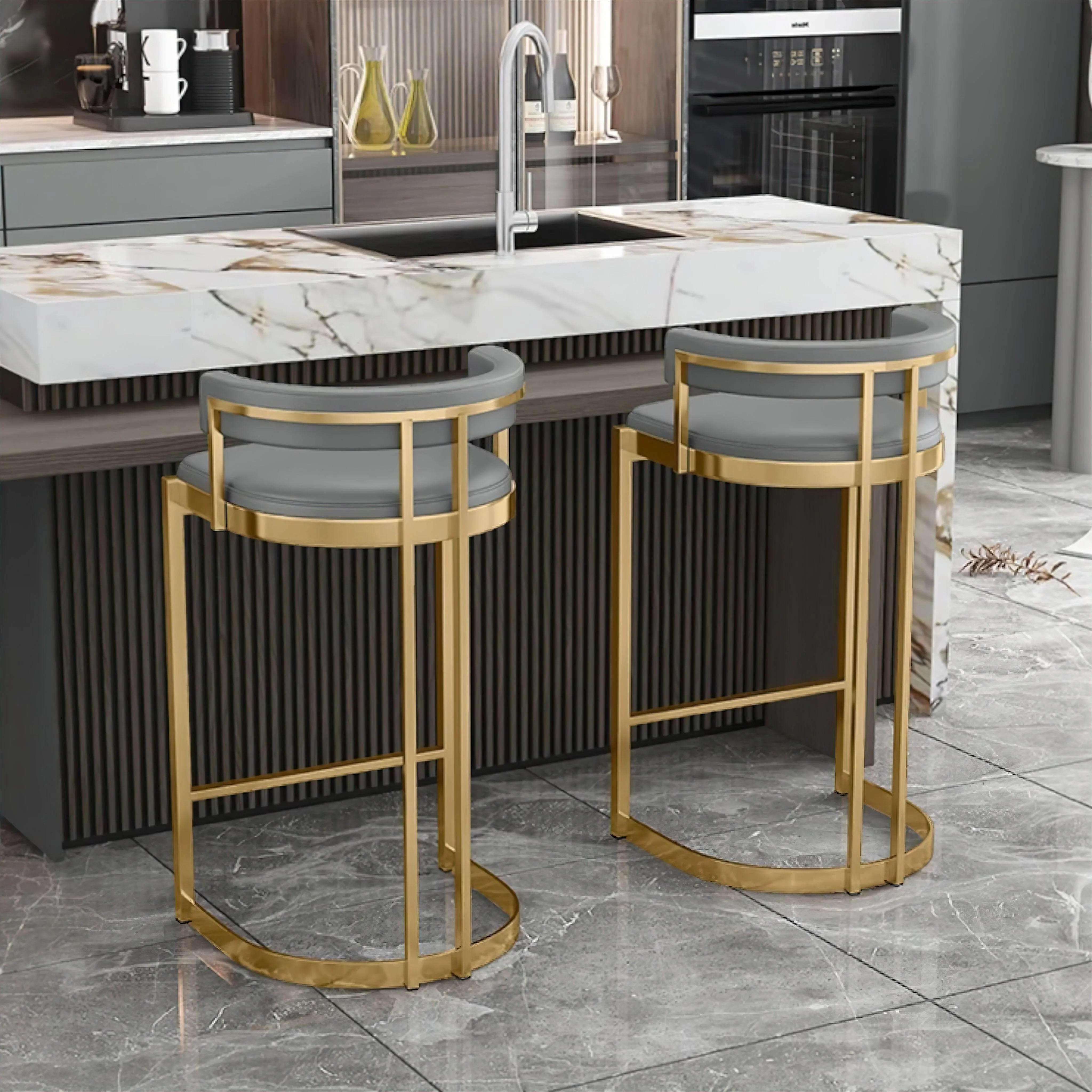 Modern Adjustable Bar Stool - Sophie Height-Adjustable Chair