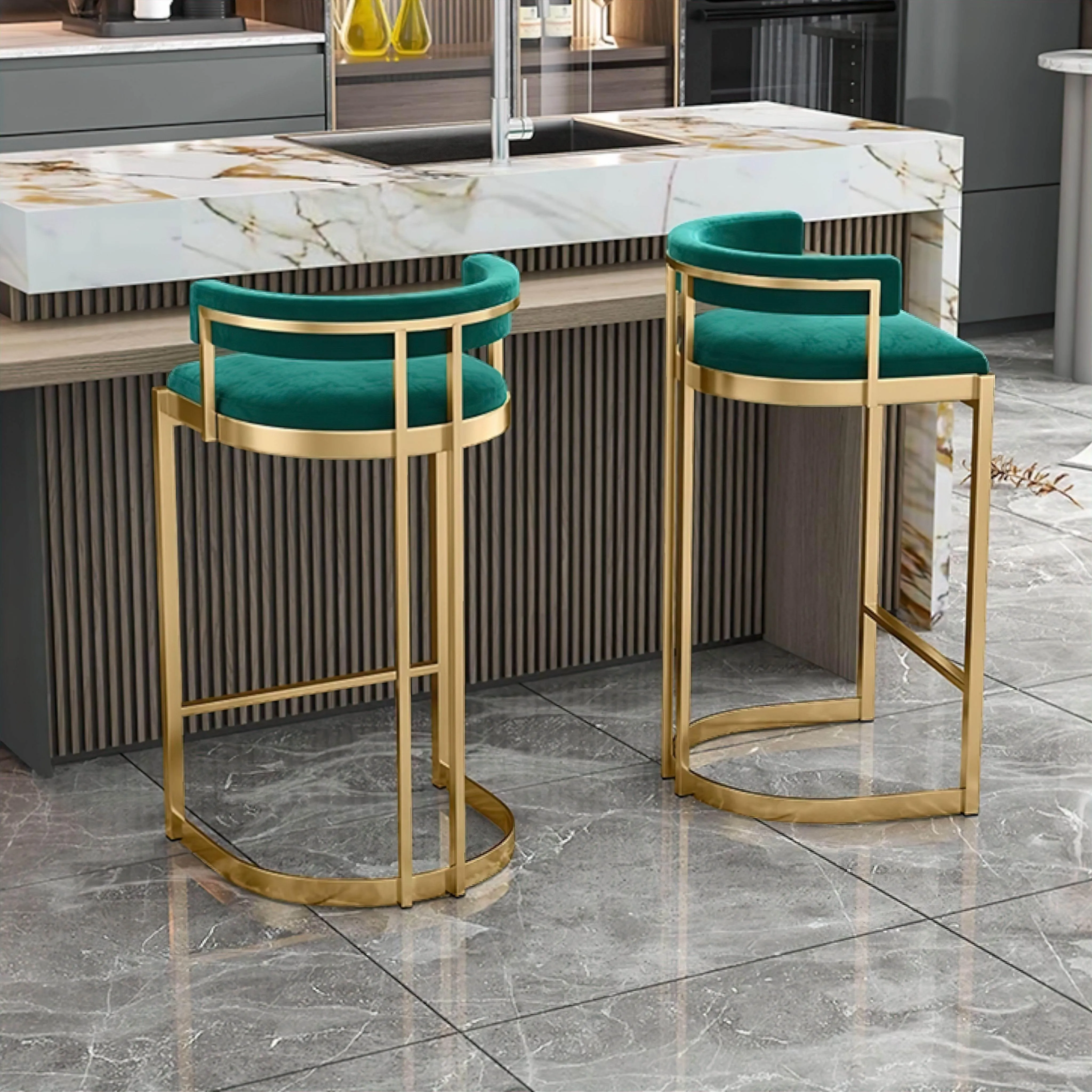 Modern Adjustable Bar Stool - Sophie Height-Adjustable Chair