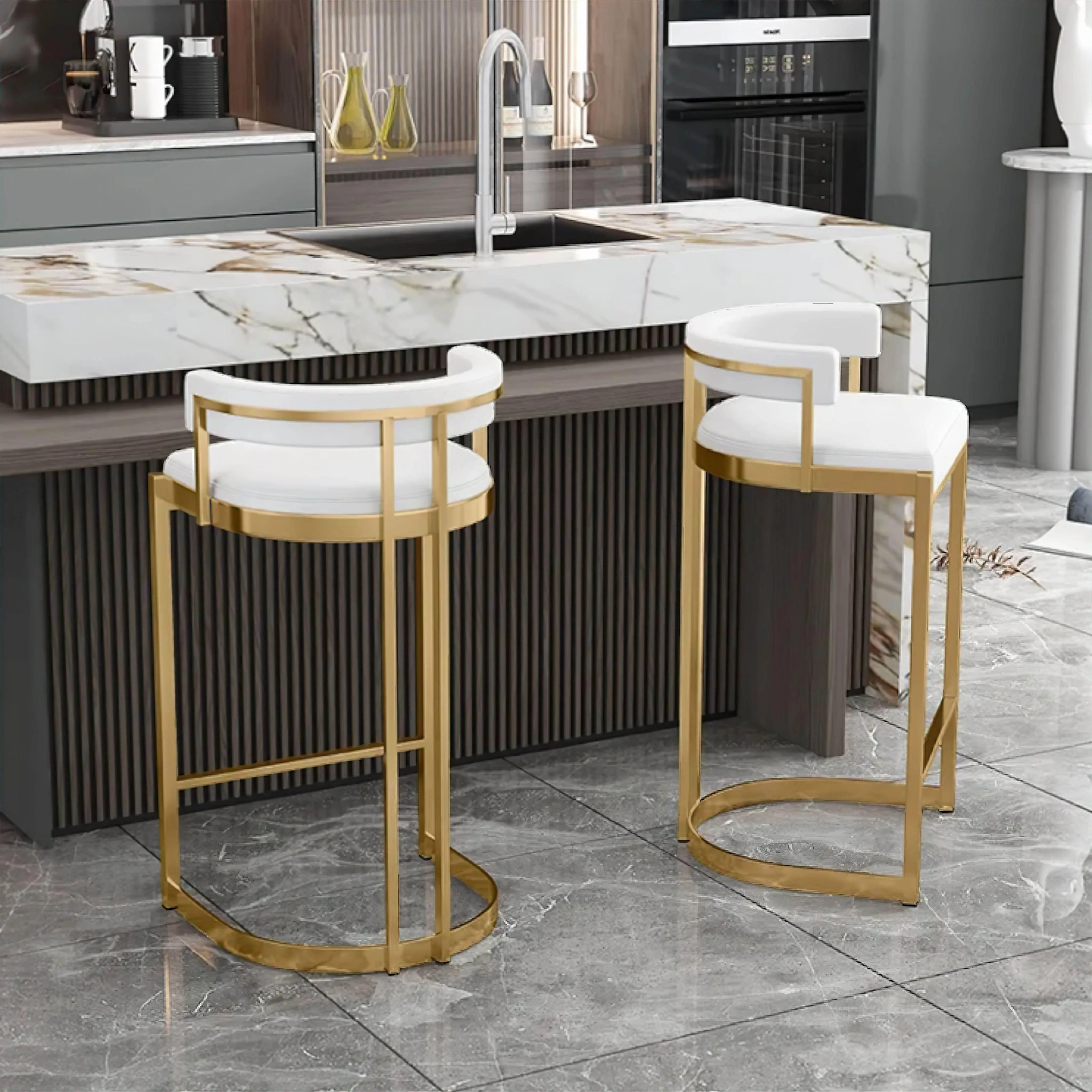 Modern Adjustable Bar Stool - Sophie Height-Adjustable Chair