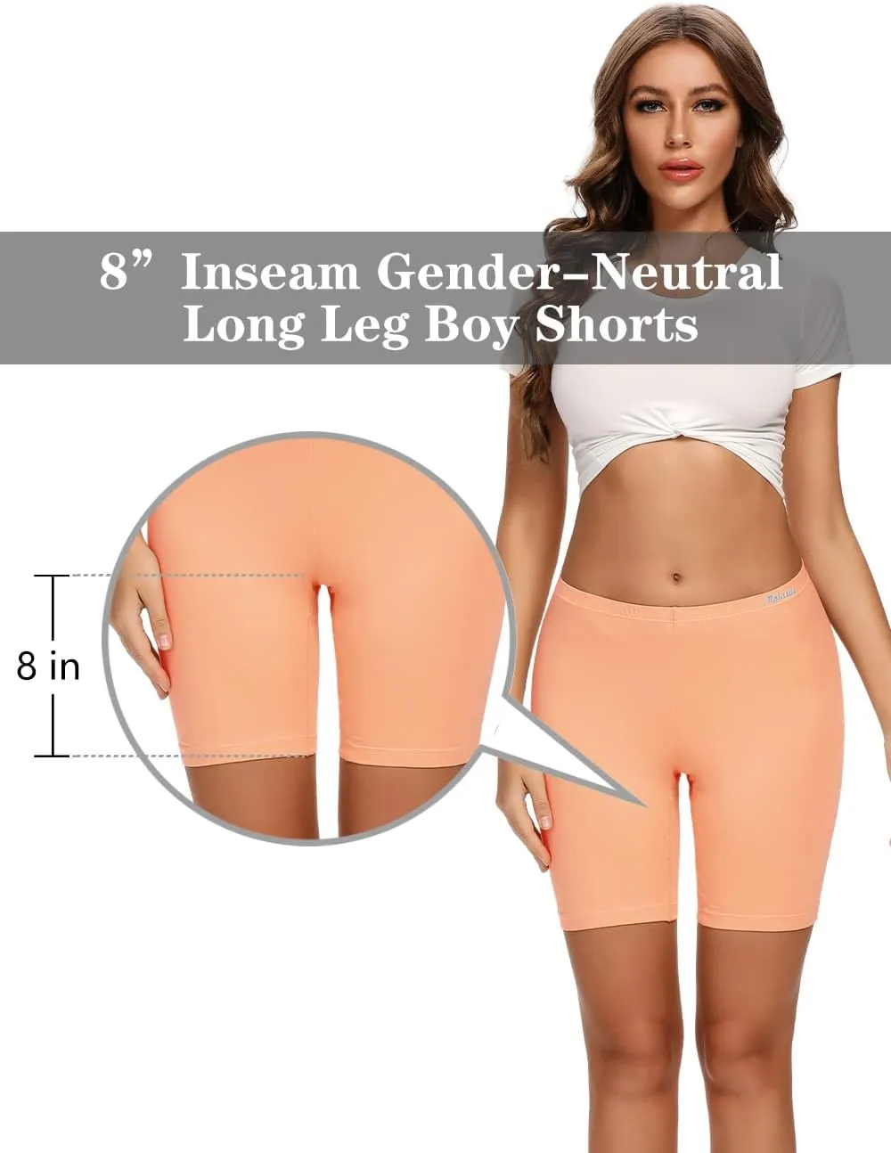 Molasus Womens Cotton Boxer Shorts Underwear Anti Chafing Bike Shorts(Regular & Plus Size)