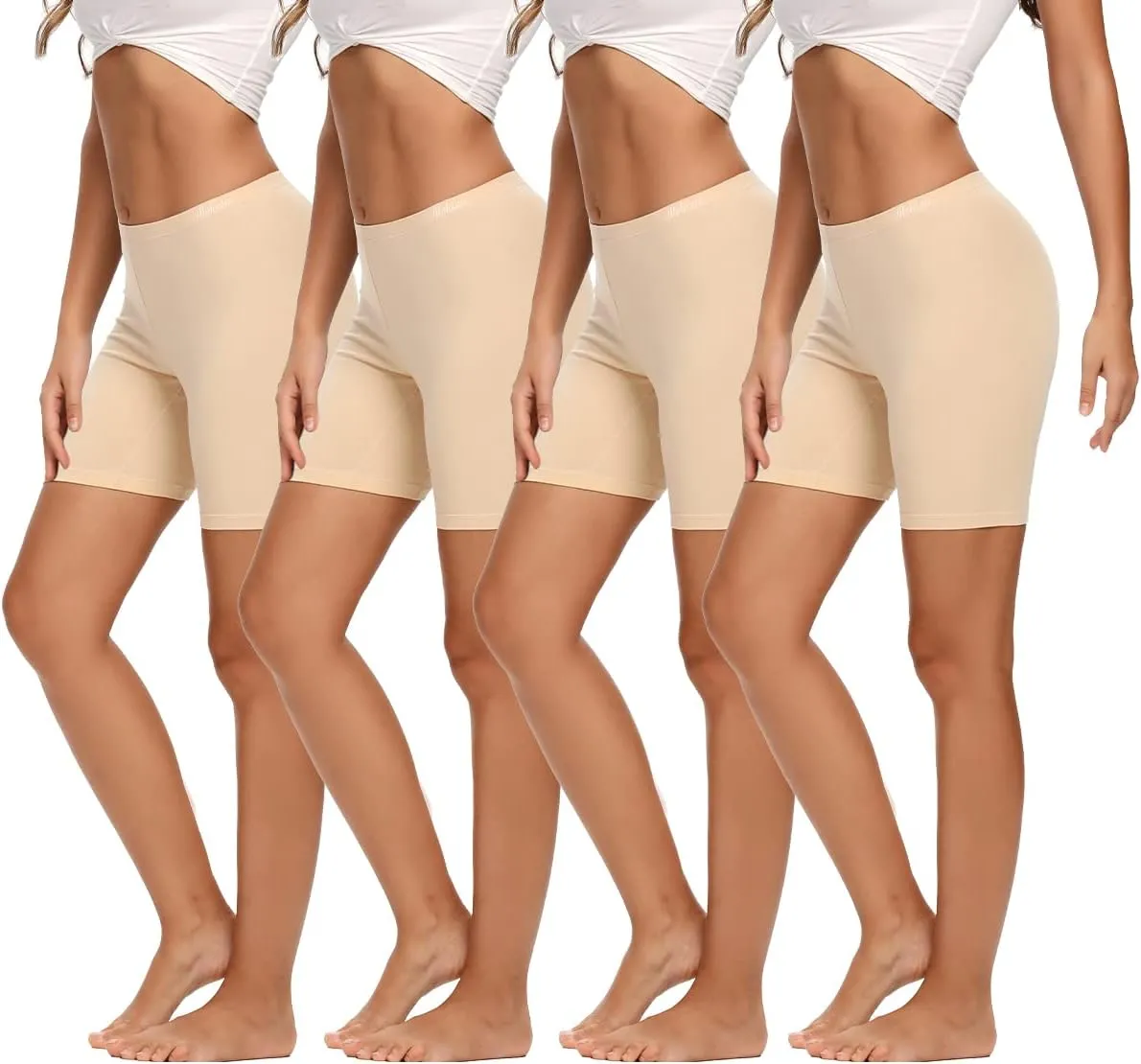 Molasus Womens Cotton Boxer Shorts Underwear Anti Chafing Bike Shorts(Regular & Plus Size)