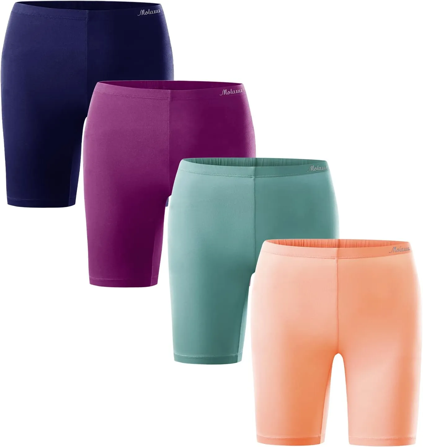Molasus Womens Cotton Boxer Shorts Underwear Anti Chafing Bike Shorts(Regular & Plus Size)