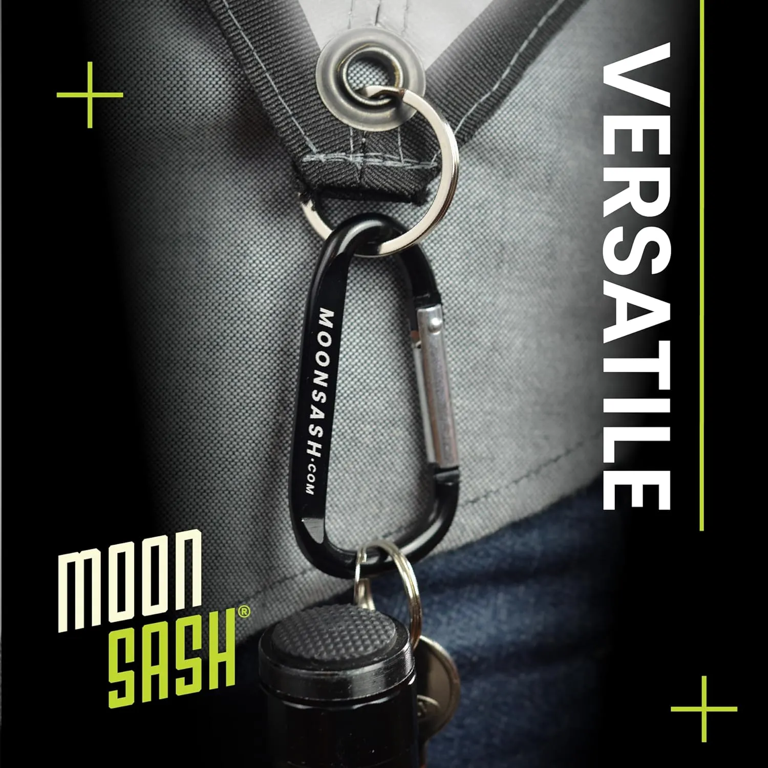 MOONSASH Reflective Sash for Walking at Night | USA-Made | Fitted, Reversible   Patented Night Walking Safety Gear | Perfect Belt/Reflective Vest for Women & Men Alternative | Essential Running Gear