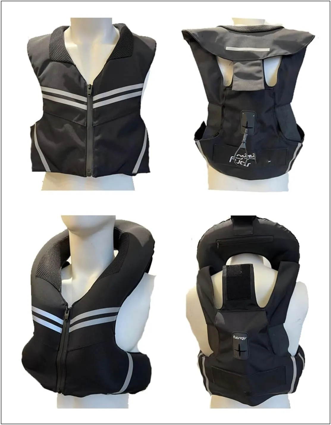 Motorcycle Air Bag Vest For Adult Kids 0.1S Trigger Airbag Adjustable Size, Unisex, Lightweight, Reflective
