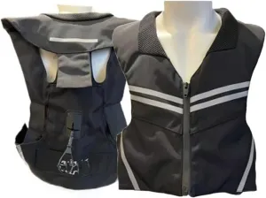 Motorcycle Air Bag Vest For Adult Kids 0.1S Trigger Airbag Adjustable Size, Unisex, Lightweight, Reflective