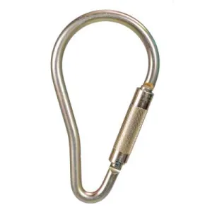 MSA Steel Carabiners, 2.1 in, Anchorage; Silver, 10089209