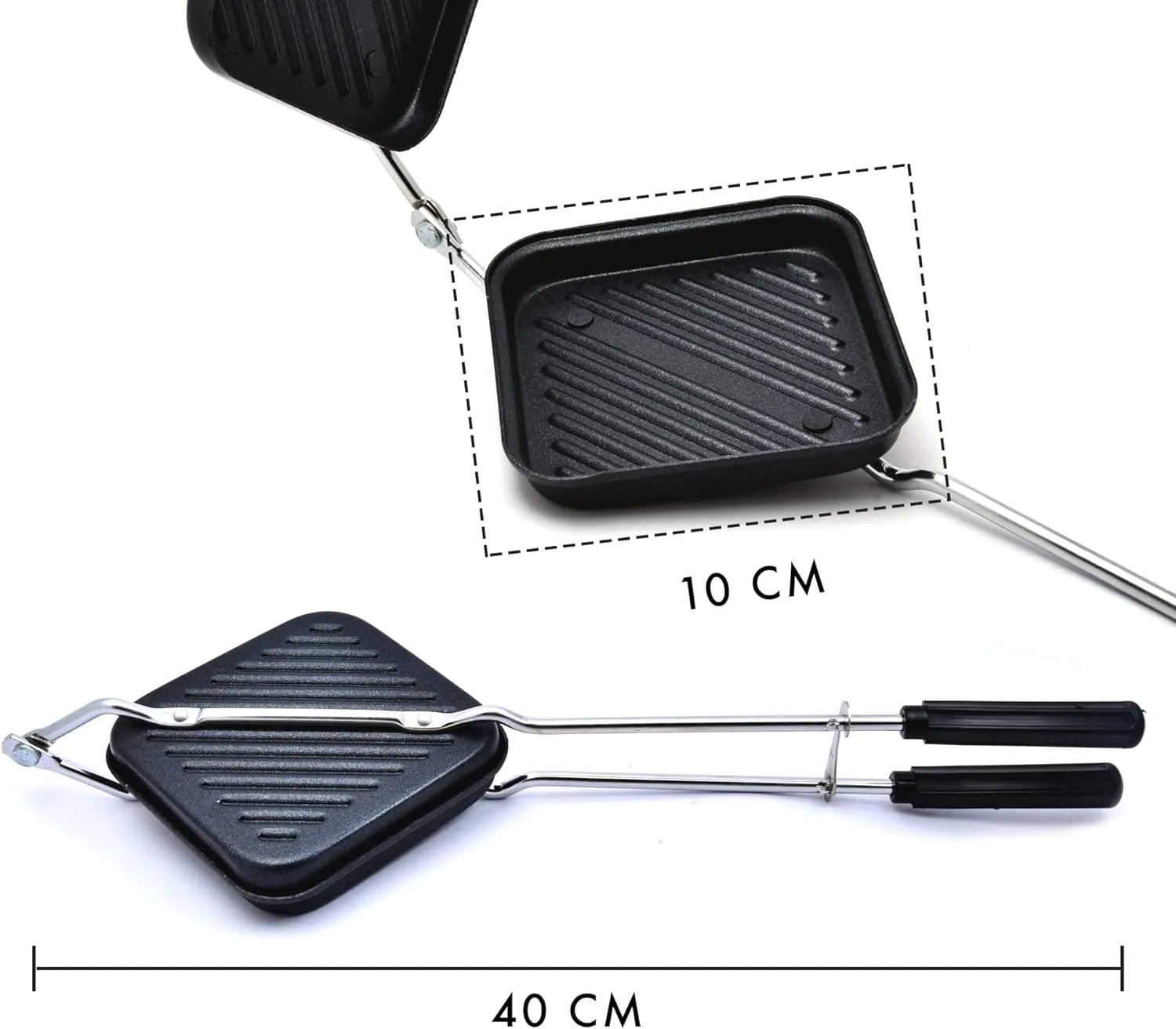 Multifunction Double Sided Sandwich Hand Toaster, Sandwich Maker Grill