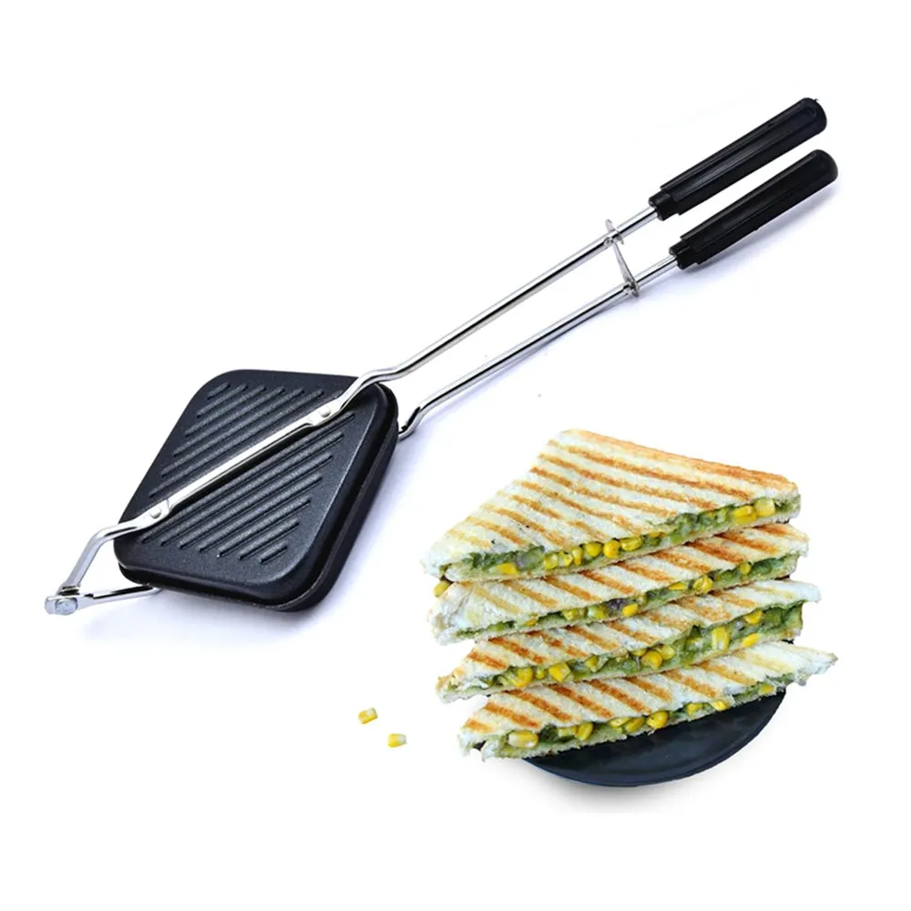 Multifunction Double Sided Sandwich Hand Toaster, Sandwich Maker Grill