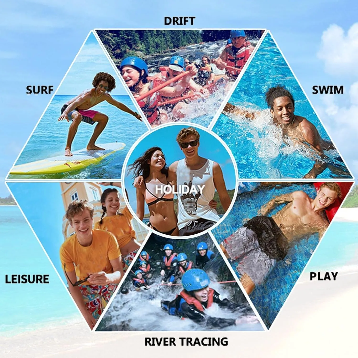 Multifunction Swim Vest for Men and Women, High Buoyancy Floating Aid Jacket, Neoprene Swimming Vest, for Kayaking Surfing Rafting